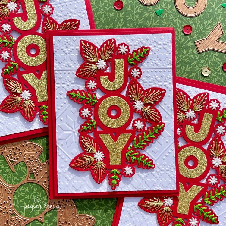 Stitched Joy Red