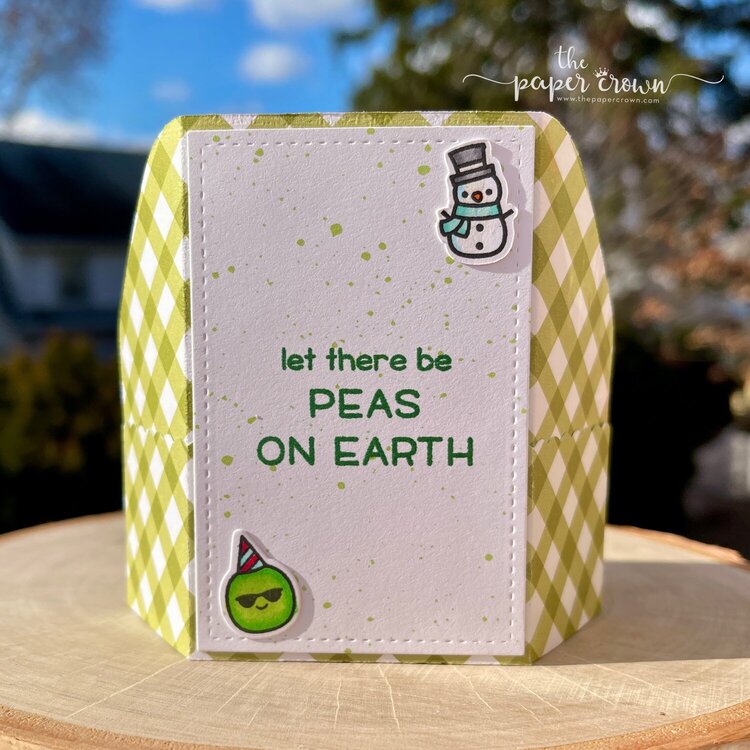 Peas on Earth Platform Pop-up Card