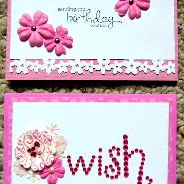 Paper flower cards