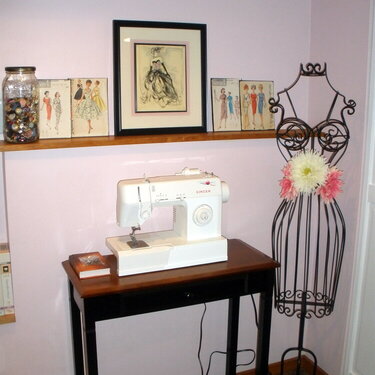 The sewing part of my scrap room