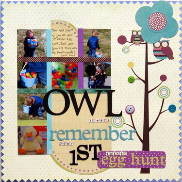 Owl always remember your 1st Easter egg hunt