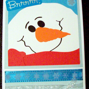 Brrrrrr! Snowman Card