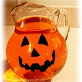 Black Vinyl Jack-o-lantern face for Pitcher