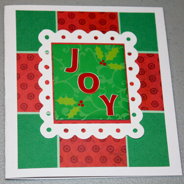 JOY Christmas card