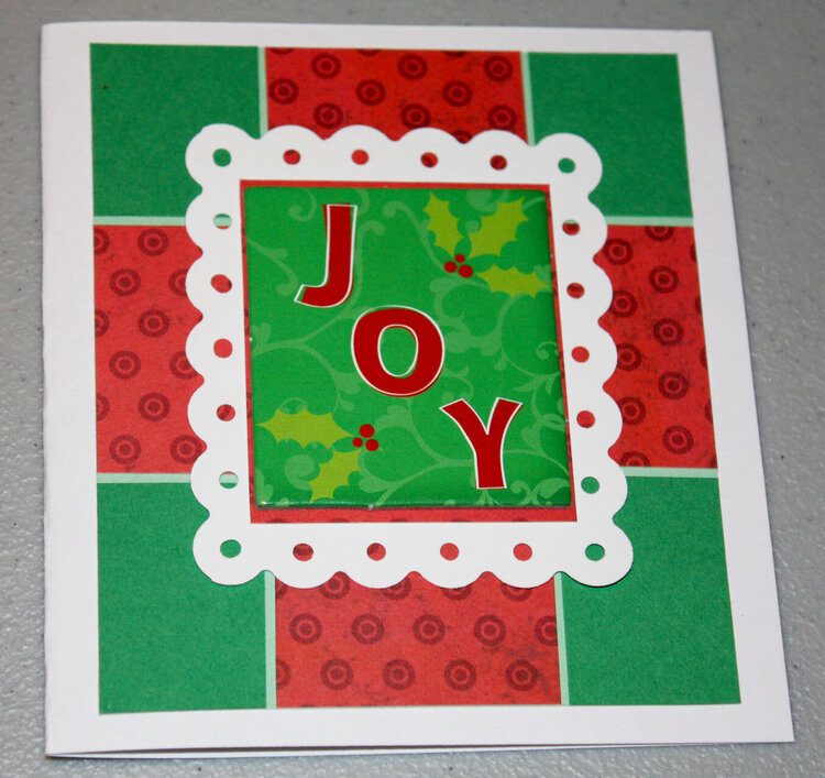 JOY Christmas card