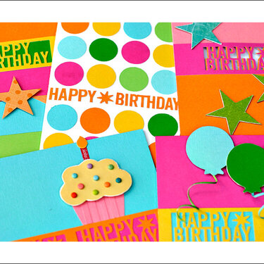 Martha Stewart Happy Birthday punch - Card Collection