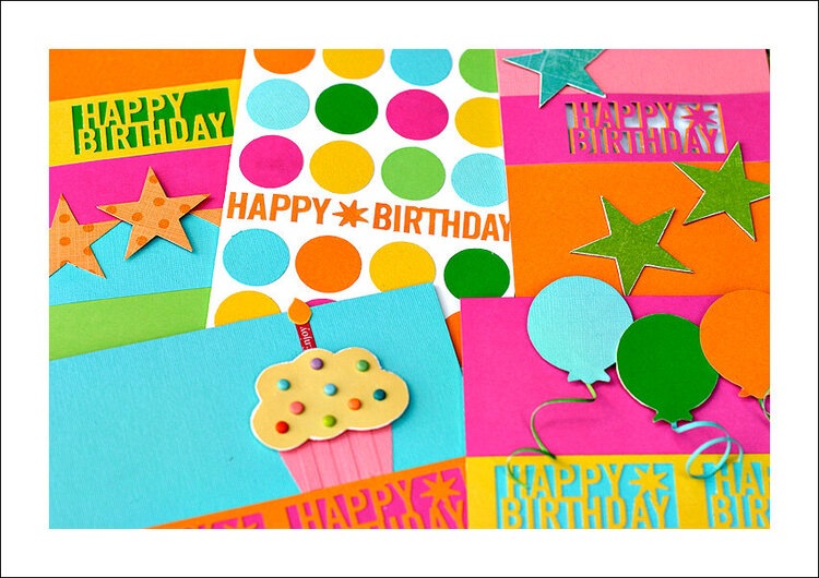 Martha Stewart Happy Birthday punch - Card Collection