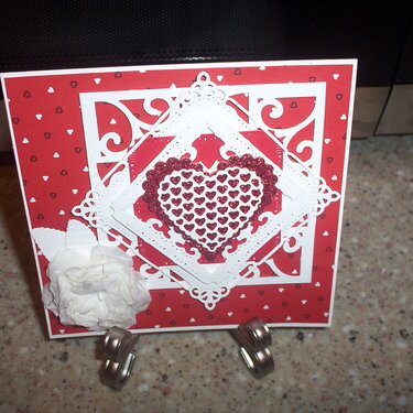 Valentine card outside