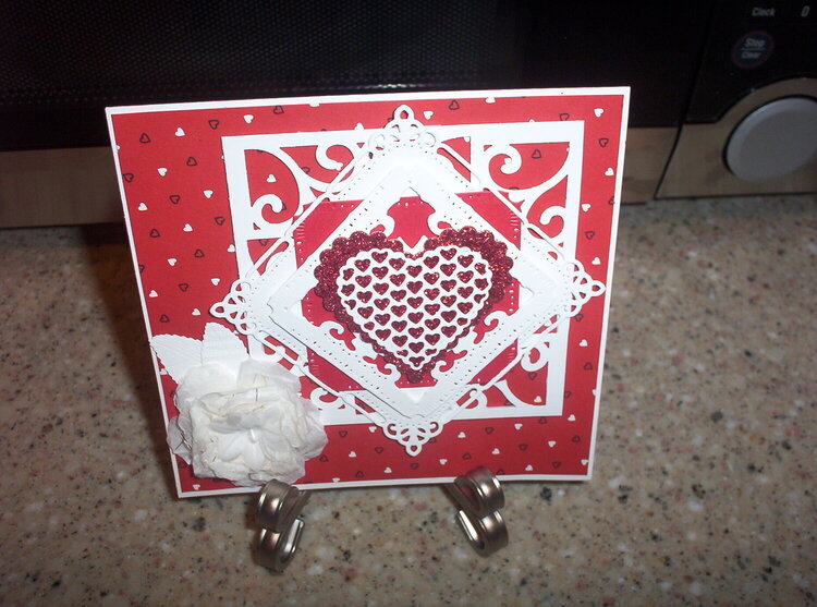 Valentine card outside