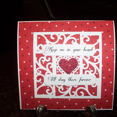 Valentine card inside