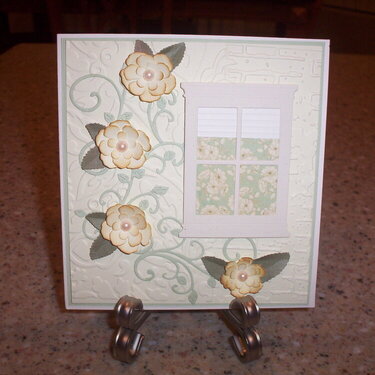 Birthday card with flowers