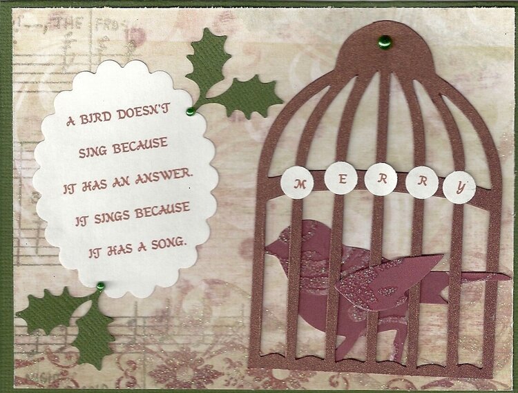 Merry Bird Card