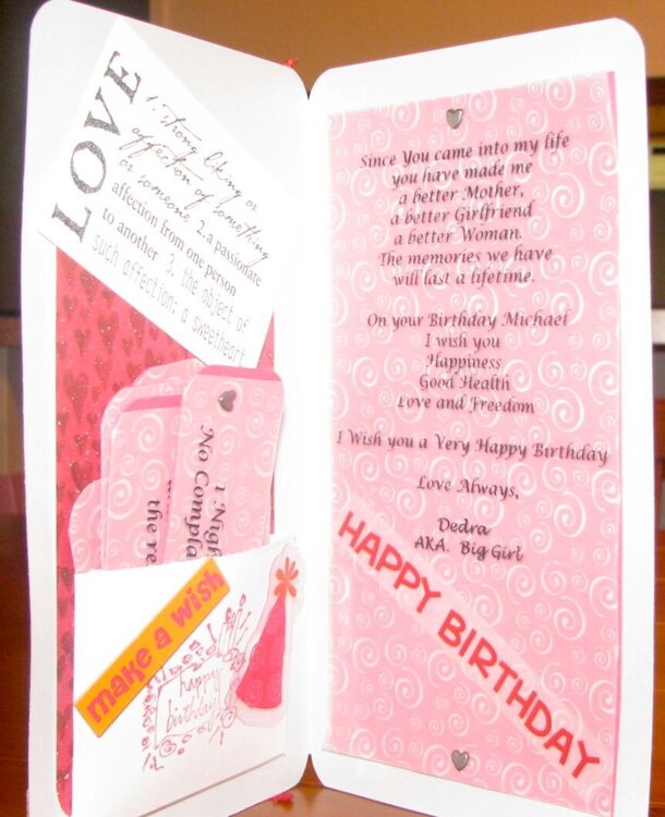 Birthday Card for Your Sweetheart Pt 2