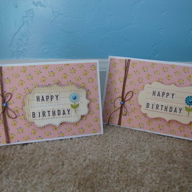 Twin Birthday Cards
