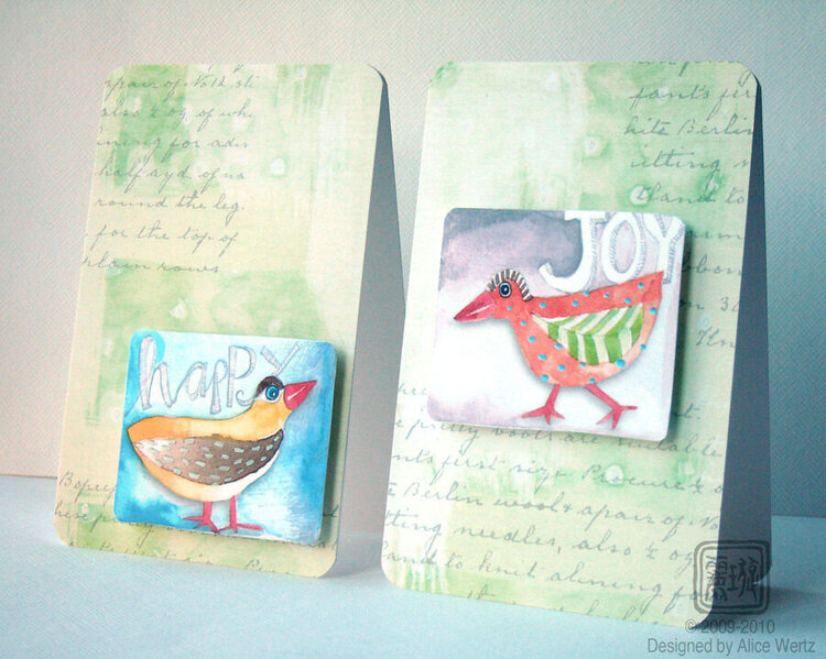 bird mini cards