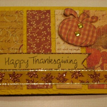Pumpkin Thanksgiving Card