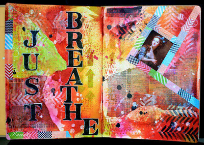 Just Breathe - Art Journal Pages