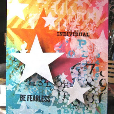 Mixed Media Canvas: Be Fearless