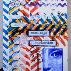Art/Visual Journal Page: Encourage Imagination