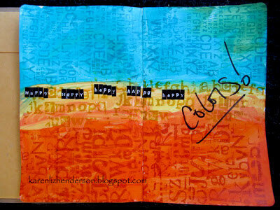 Art Journal Pages:  Happy Colors