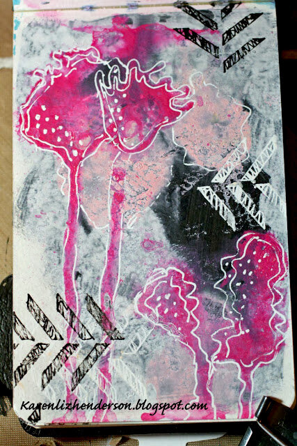 Art Journal - Find flowers in Paint