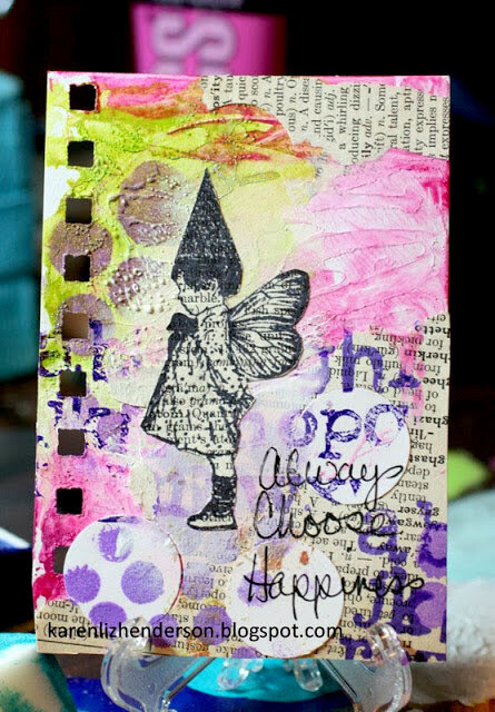 Mini Art Journal Page: Choose Happiness