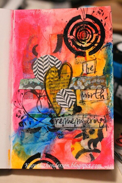 Art Journal Page: Be Worth Remembering