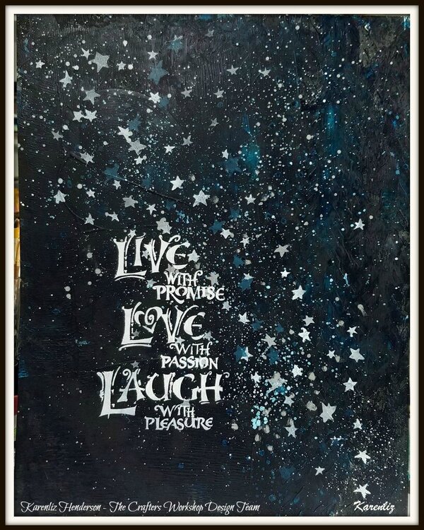 Live Laugh Love Yupo Painting