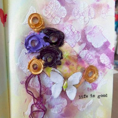 Life Is Good: Mini Art Journal page