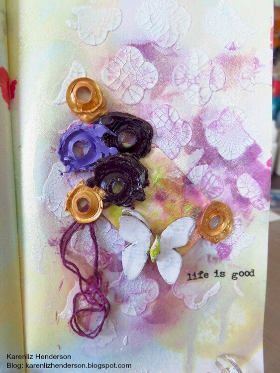 Life Is Good: Mini Art Journal page