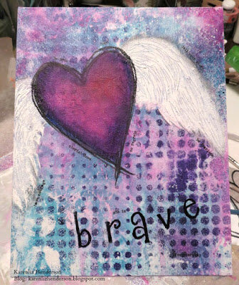 9x12 canvas panel: Be Brave