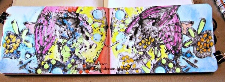 Art Journal: Watercolors and TCW Fragments and Bits