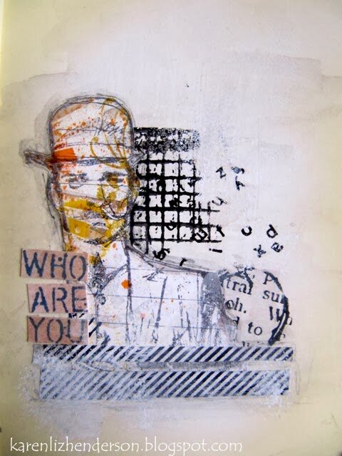 Small Moleskine Journal:  Collage - Who are You