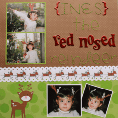 INES THE RED NOSED REINDEER