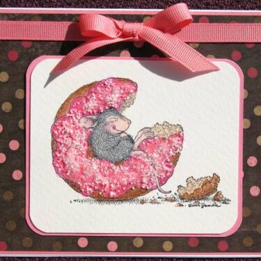 House Mouse Donut Card