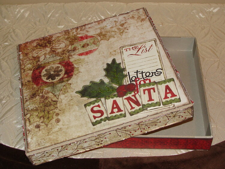 Letters for Santa Altered Box