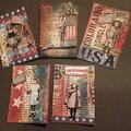ATCs Vintage  Red White & Blue