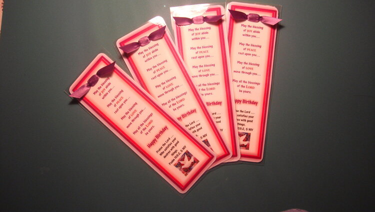 laminated bookmarks