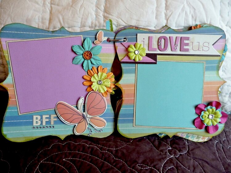 sisters at heart chipboard book