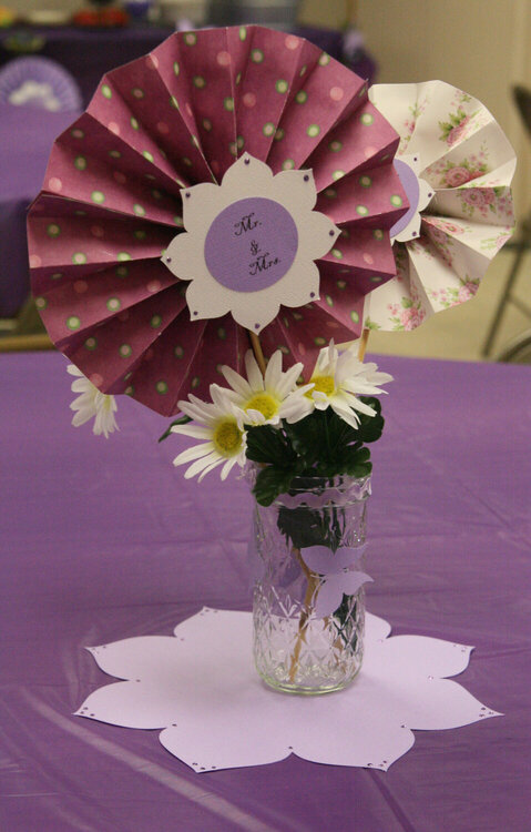 Xyron and ecraft pinwheel center piece