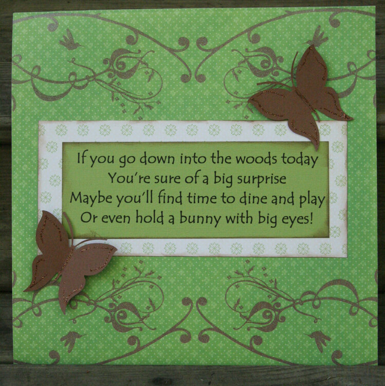 Xyron and eCraft invitation to picnic in the woods