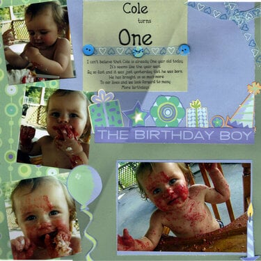 Cole turns one