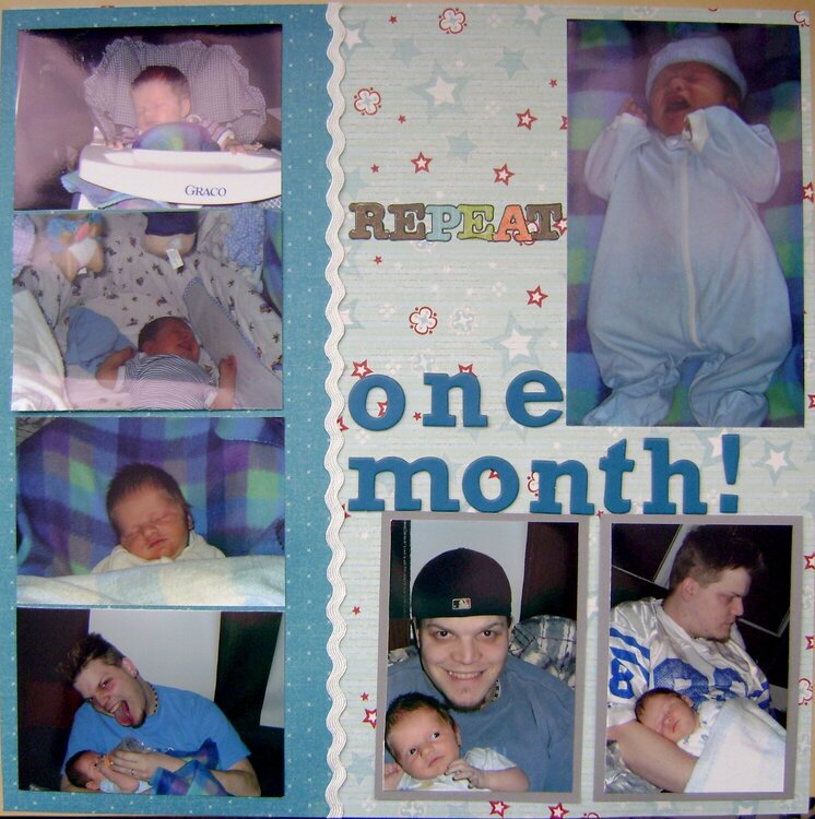 one month-right page