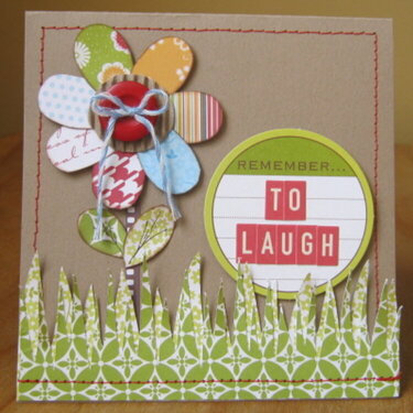 Remember to laugh card