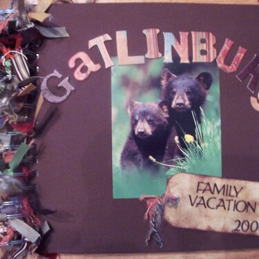 Front cover from my Gatlinburg Trip Album