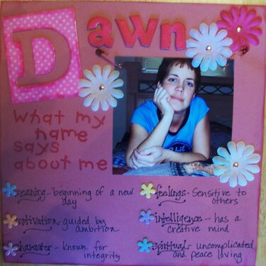 Dawn-what my name says about me