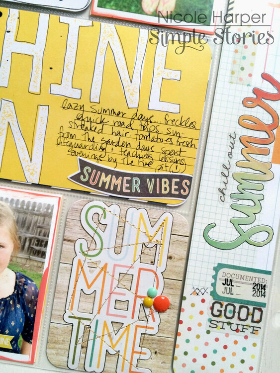 Simple Stories Summer Vibes pocket page