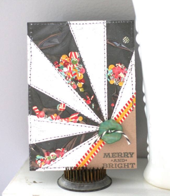 Merry&amp;Bright Confetti Window Card {Studio Calico Dec. Kit}