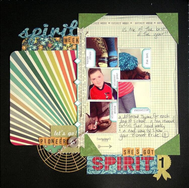 Spirit Week {January Studio Calico kit}