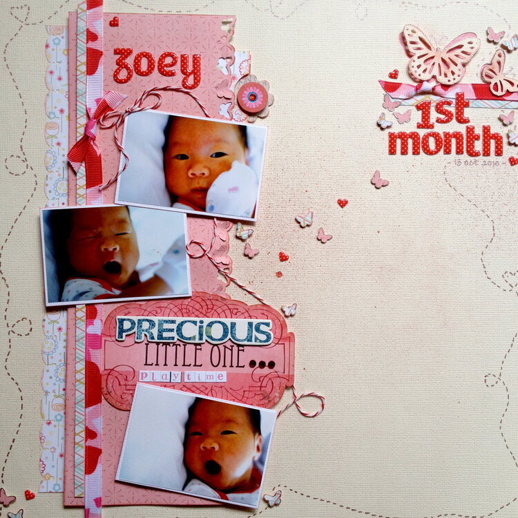 precious little one, zoey 1st month